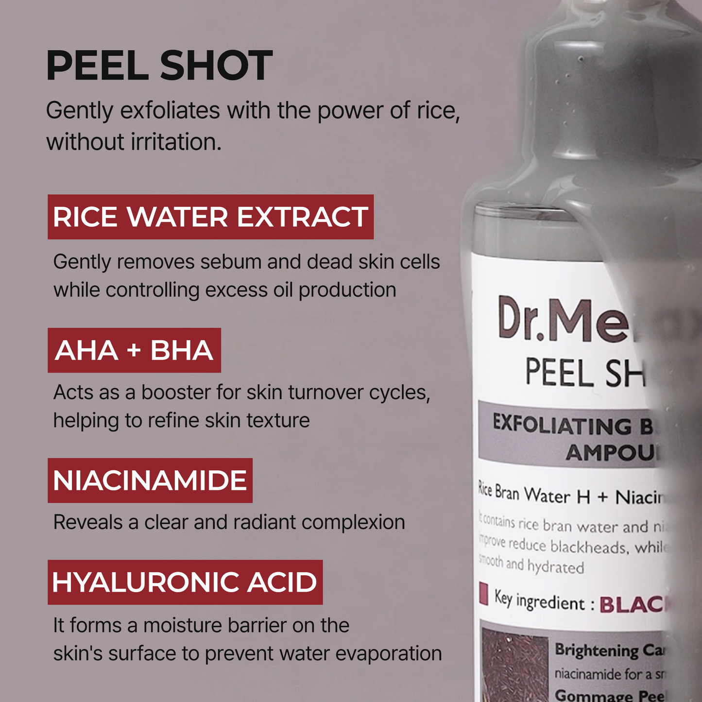 [Amazon #1] Peel Shot Black Rice Ampoule