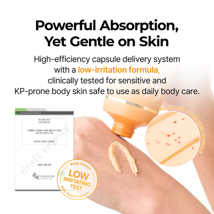 Kojic Acid Turmeric Capsule Body Cream