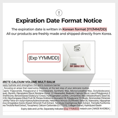 Calcium Volume Multi Balm & Eye Patch 60ea